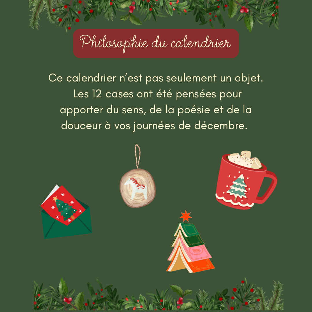 " Calendrier de l'Avent Book.inetteXMaisonelwen" - 12 cases -  Edition Limitée